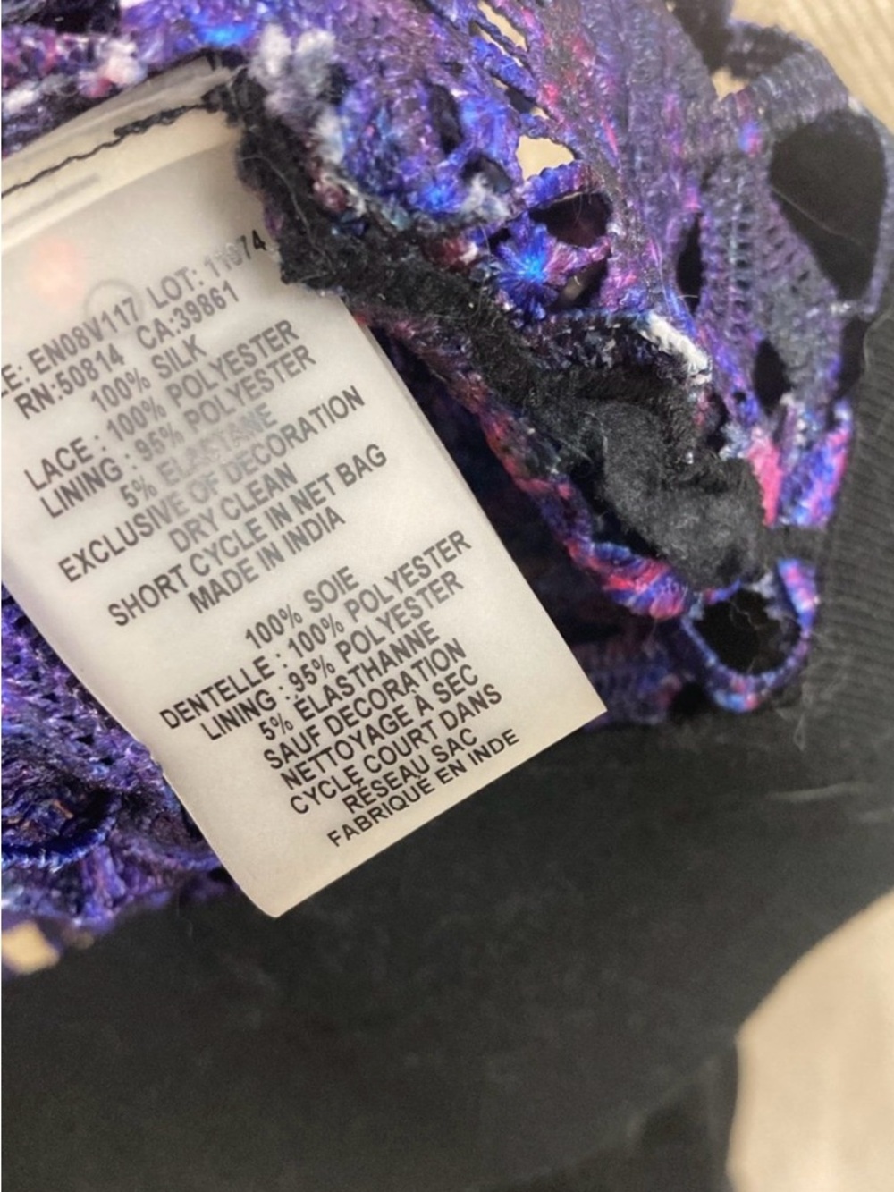 Elie Tahari Brandy 100% Silk Embellished Bomber Jacket - Picture 7 of 9